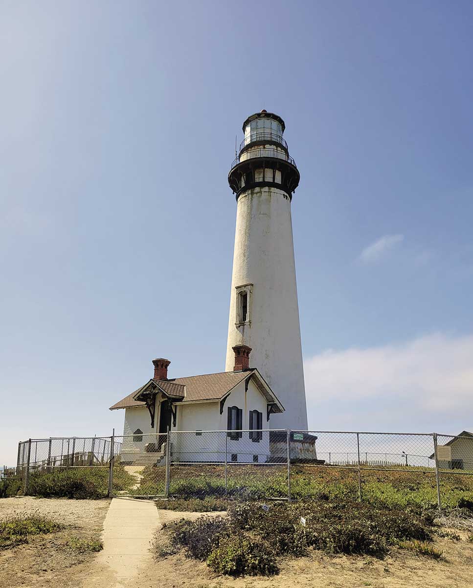Das Pigeon Point Lighthouse, der 35 Meter hohe Leuchturmwurde 1871 errichtet