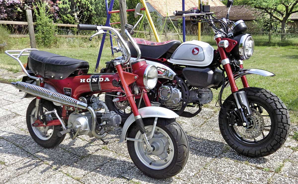 47 Jahre liegen zwischen der alten Dax 50 und der Monkey 125