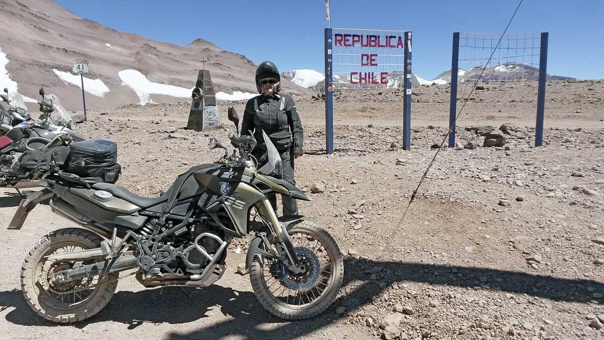 Mit der BMW F800 GS in Chile