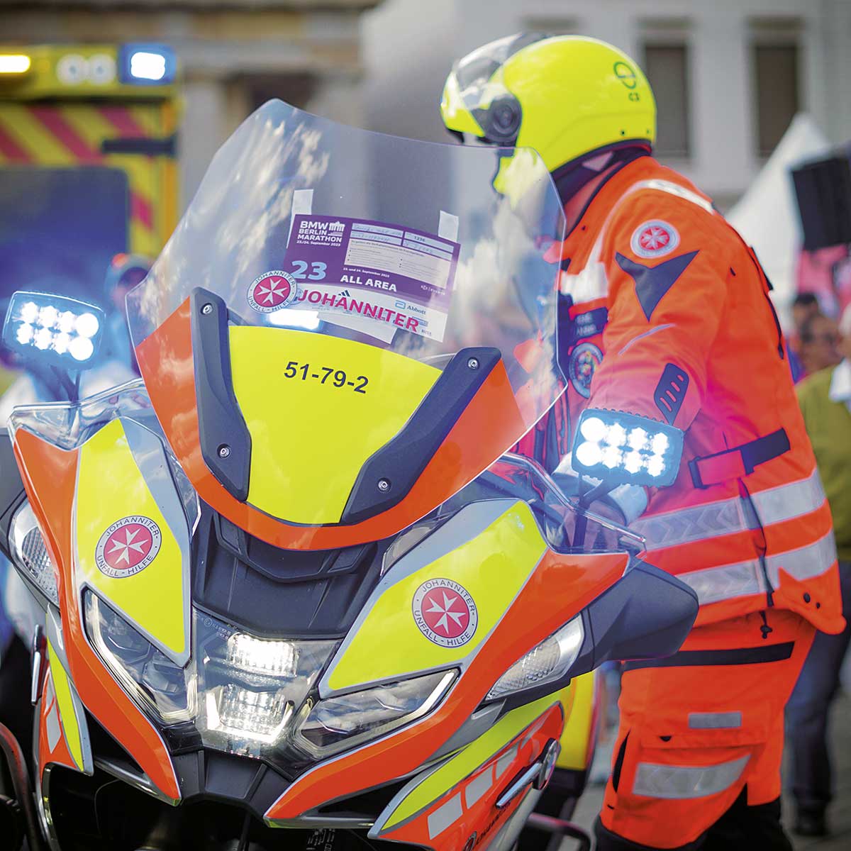 First Responder Einsatz beim Berlin Marathon