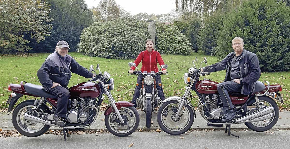 Oldietreffen: Kawasaki Zephyr 750, Honda CB 550 four und Kawasaki Z 1000
