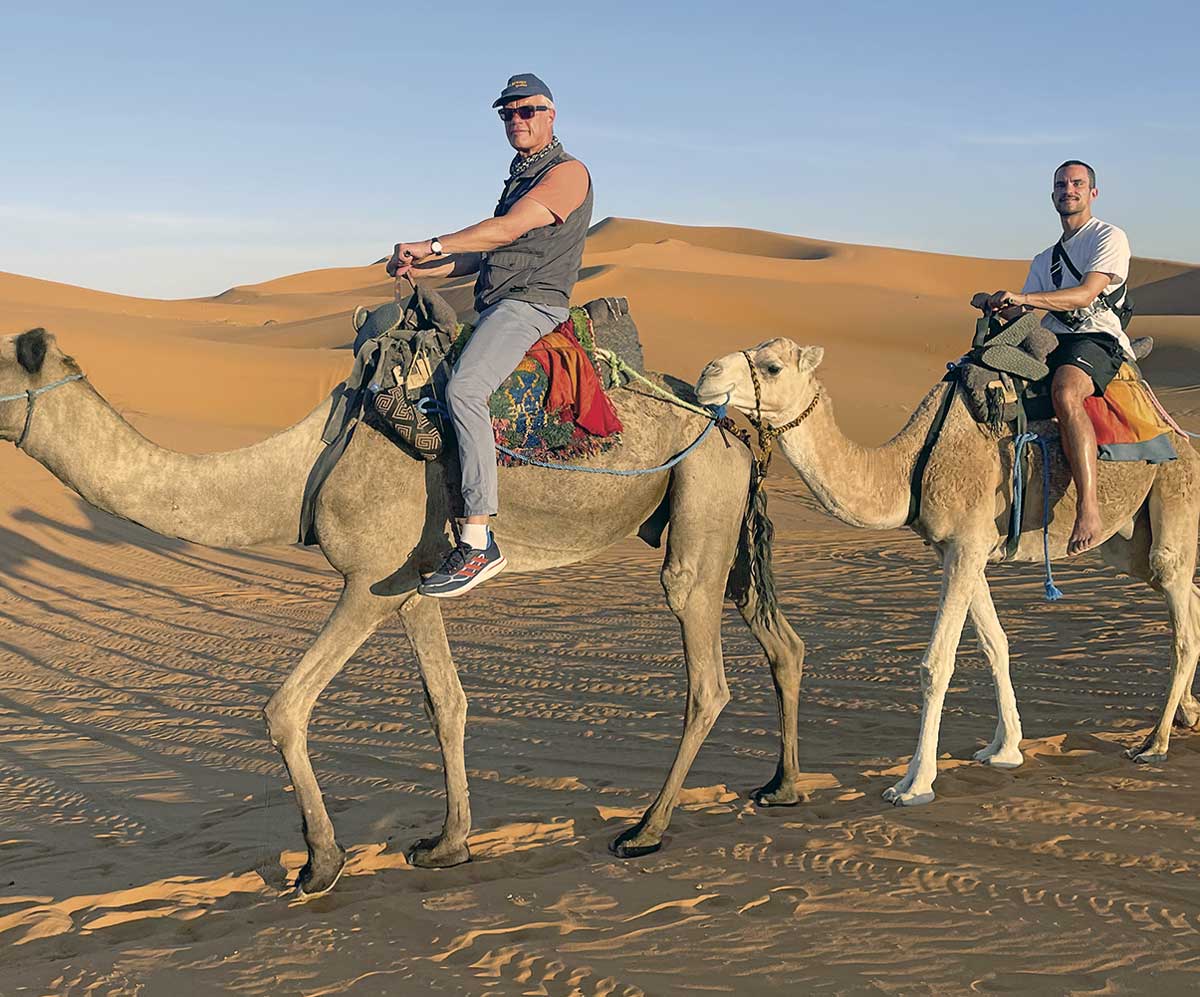 Kamelritt ist Wüstenkamp
