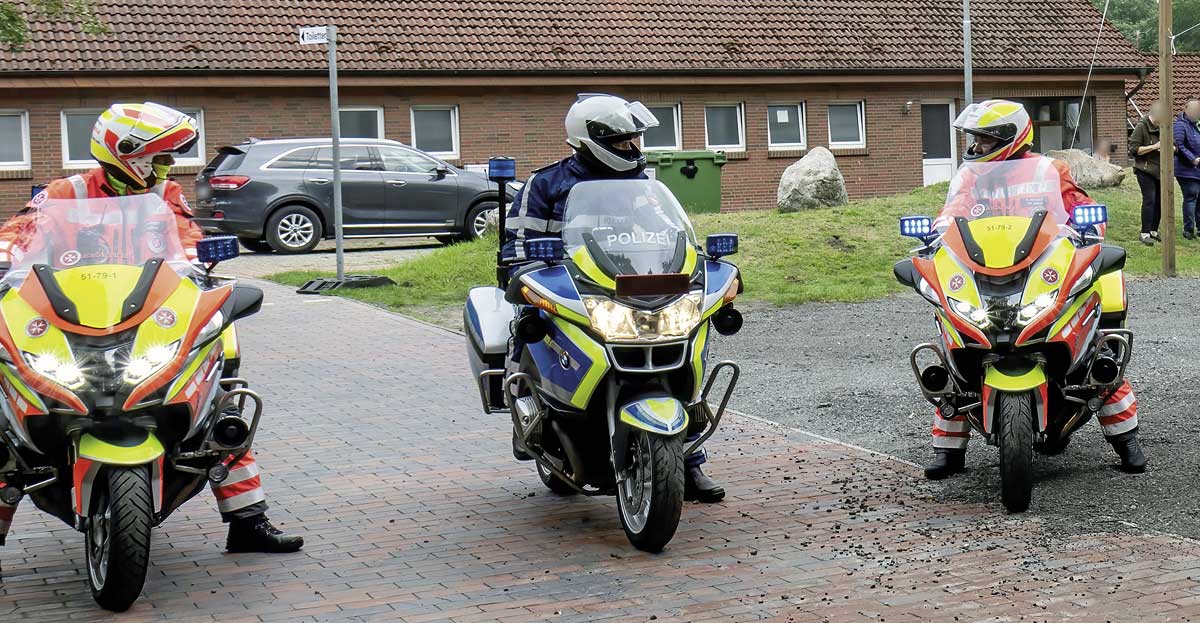 Ein gutes Team: Polizei und Johanniter