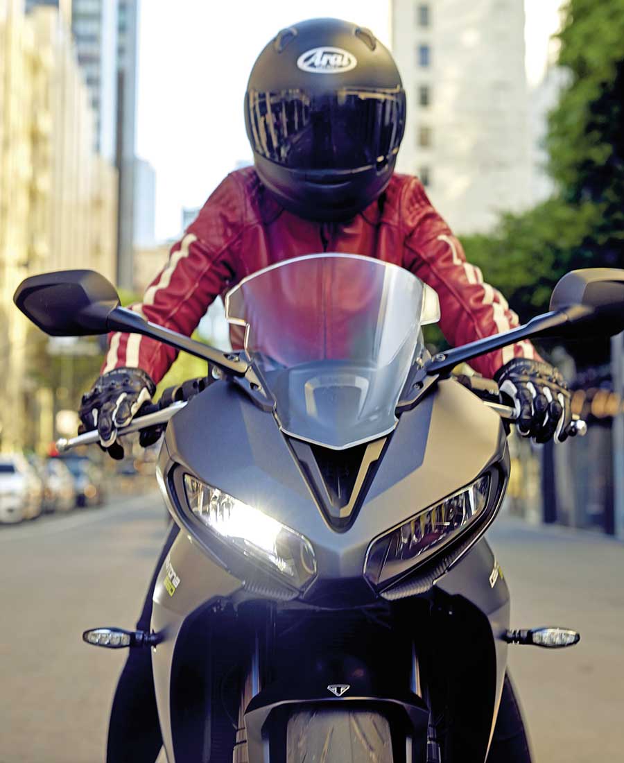 Die Sitzposition passt