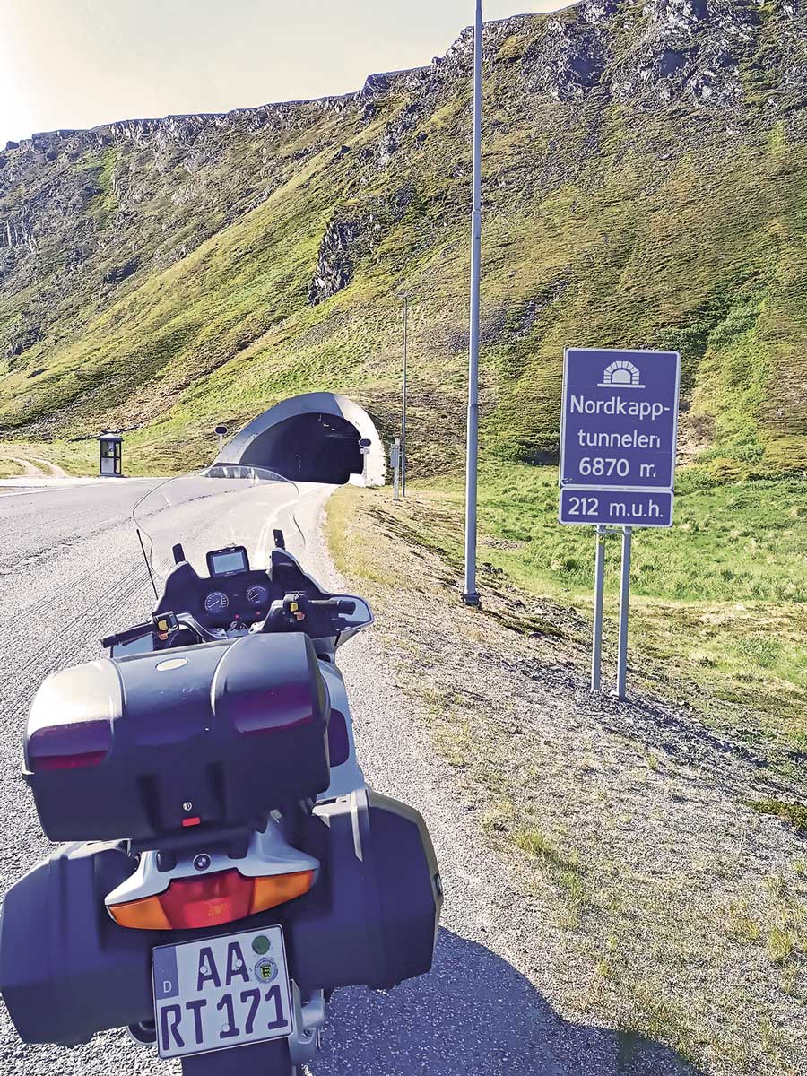 Rund 50 Kilometer bis zum Nordkap: Der Nordkap-Tunnel liegt 212 Meter unter dem Meeresspiegel