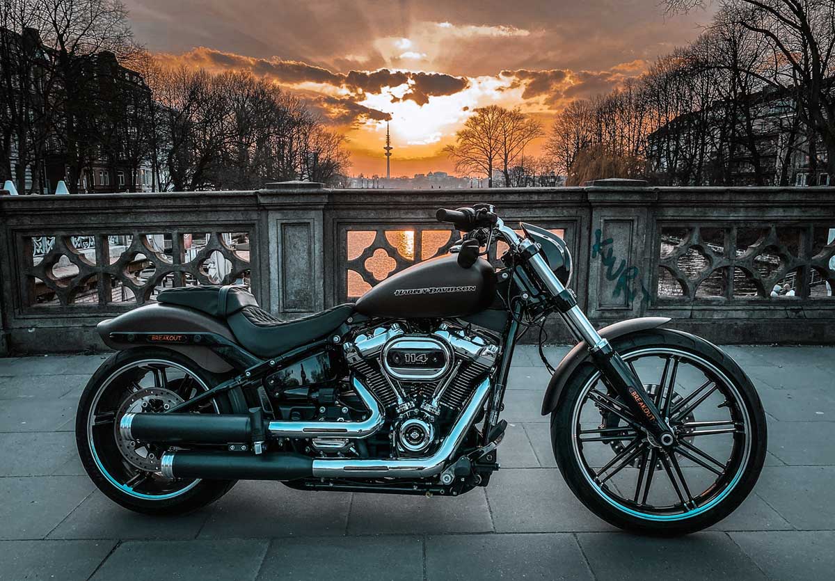 Sunset an der spanischen Treppe in Hamburg