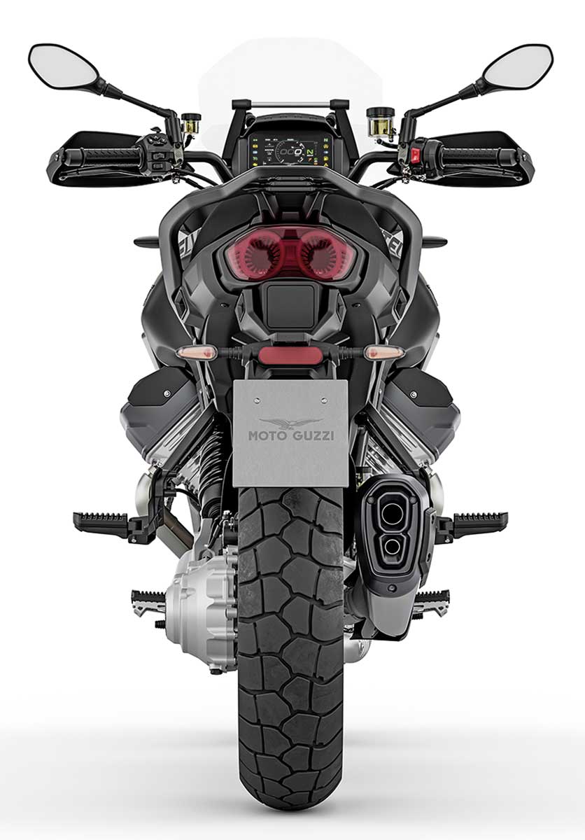 Unter dem Rücklicht sitzt der Heckradar