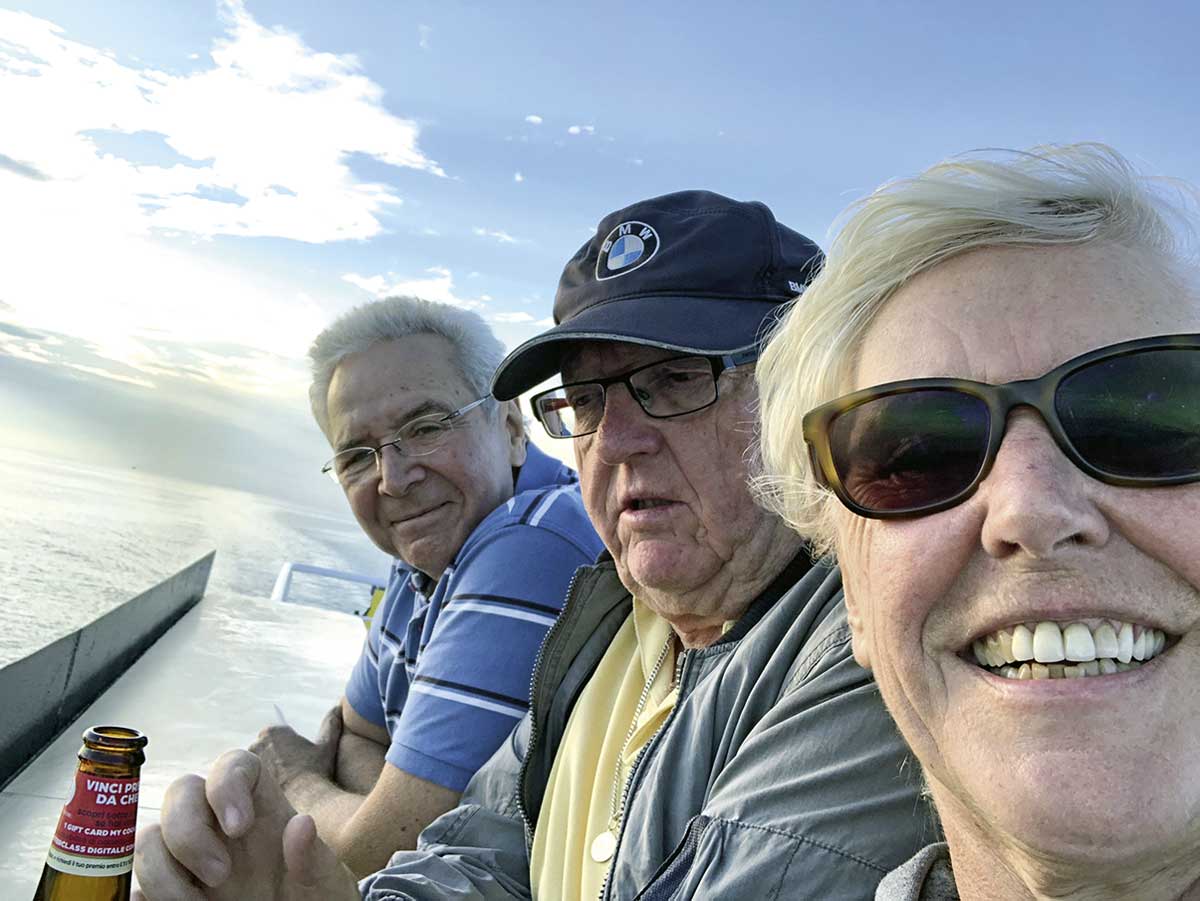 Gutes Team: Rosa, Steff und ich (Klaus)