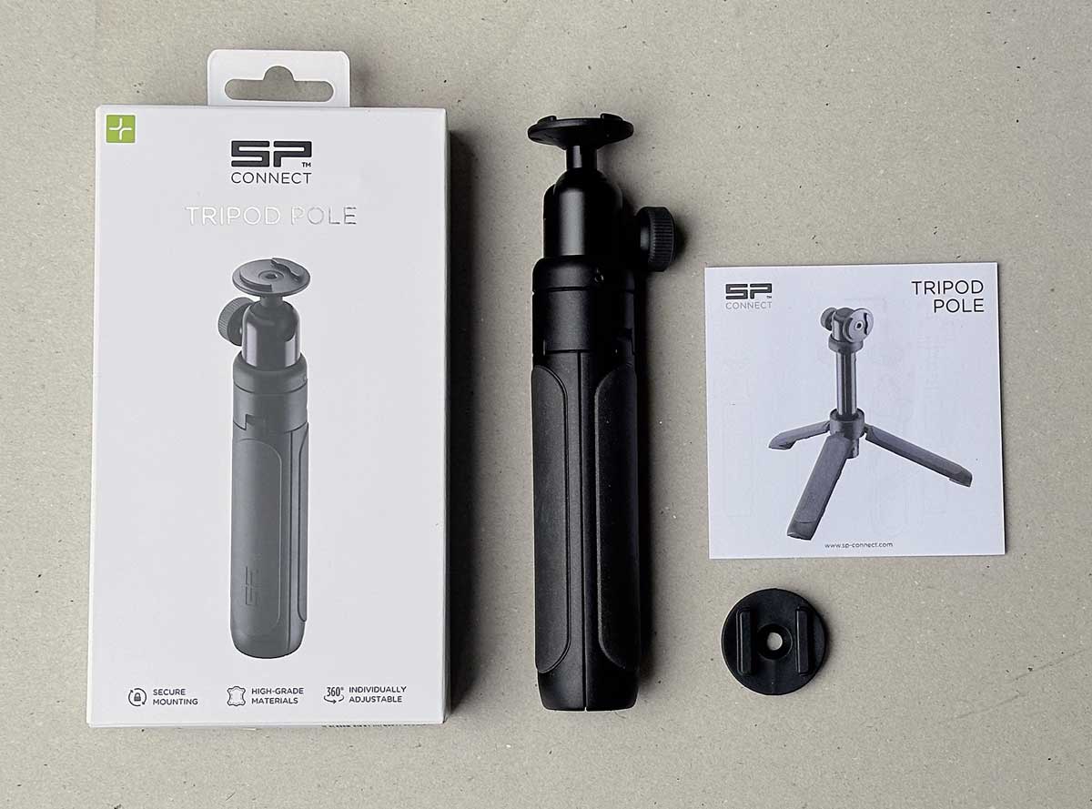 Lieferumfang des SP Connect Tripod Pole