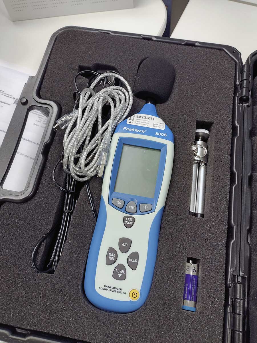 Das Schallpegelmessgerät ist unbestechlich