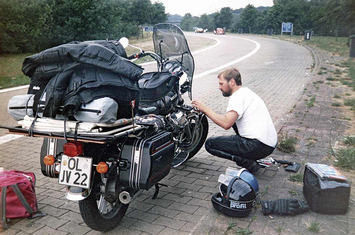 Kurzer technischer Halt, 1989, irgendwo in Frankreich