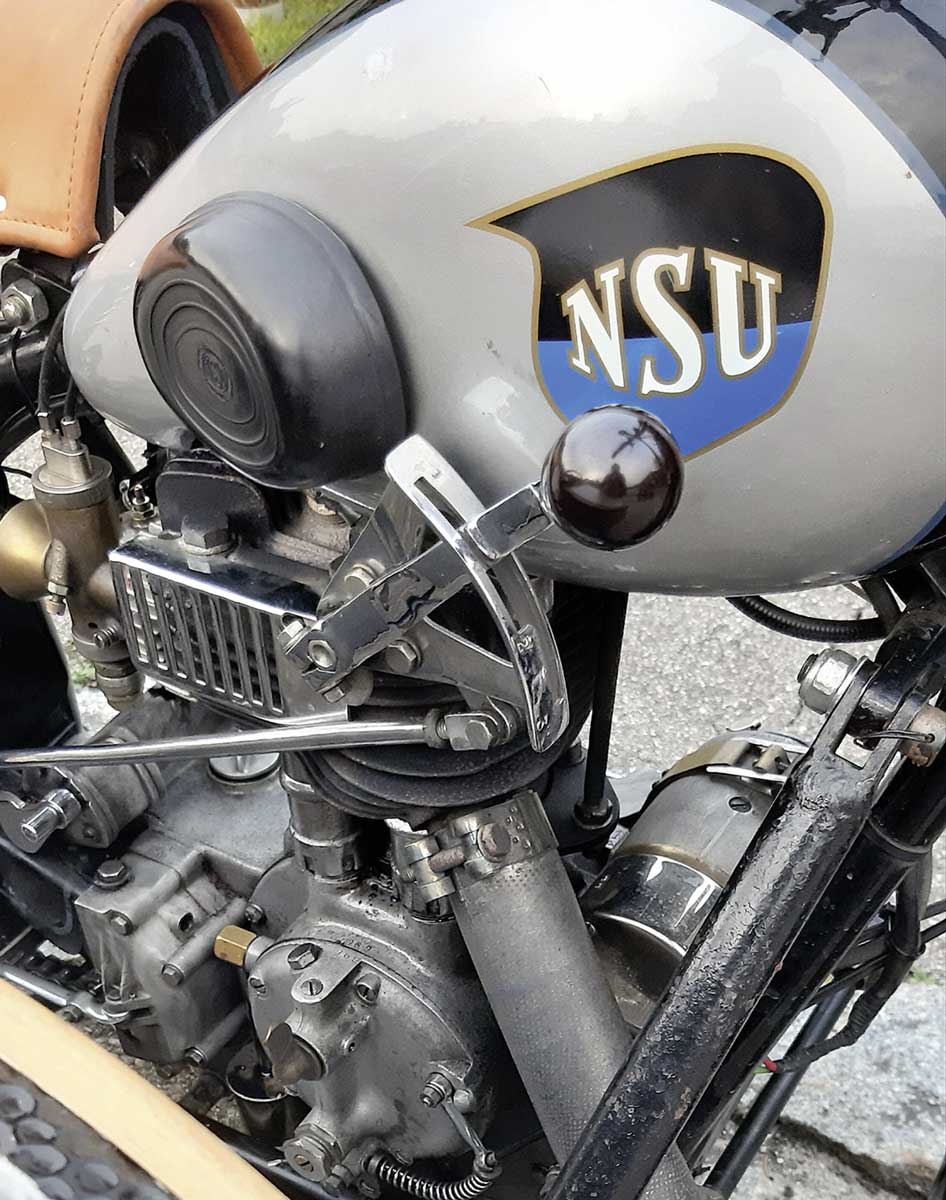 Tankschaltung der NSU 601 TS