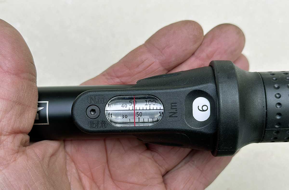 Über eine Grob- und eine Feinskala lässt sich das Auslöse-Drehmoment einstellen