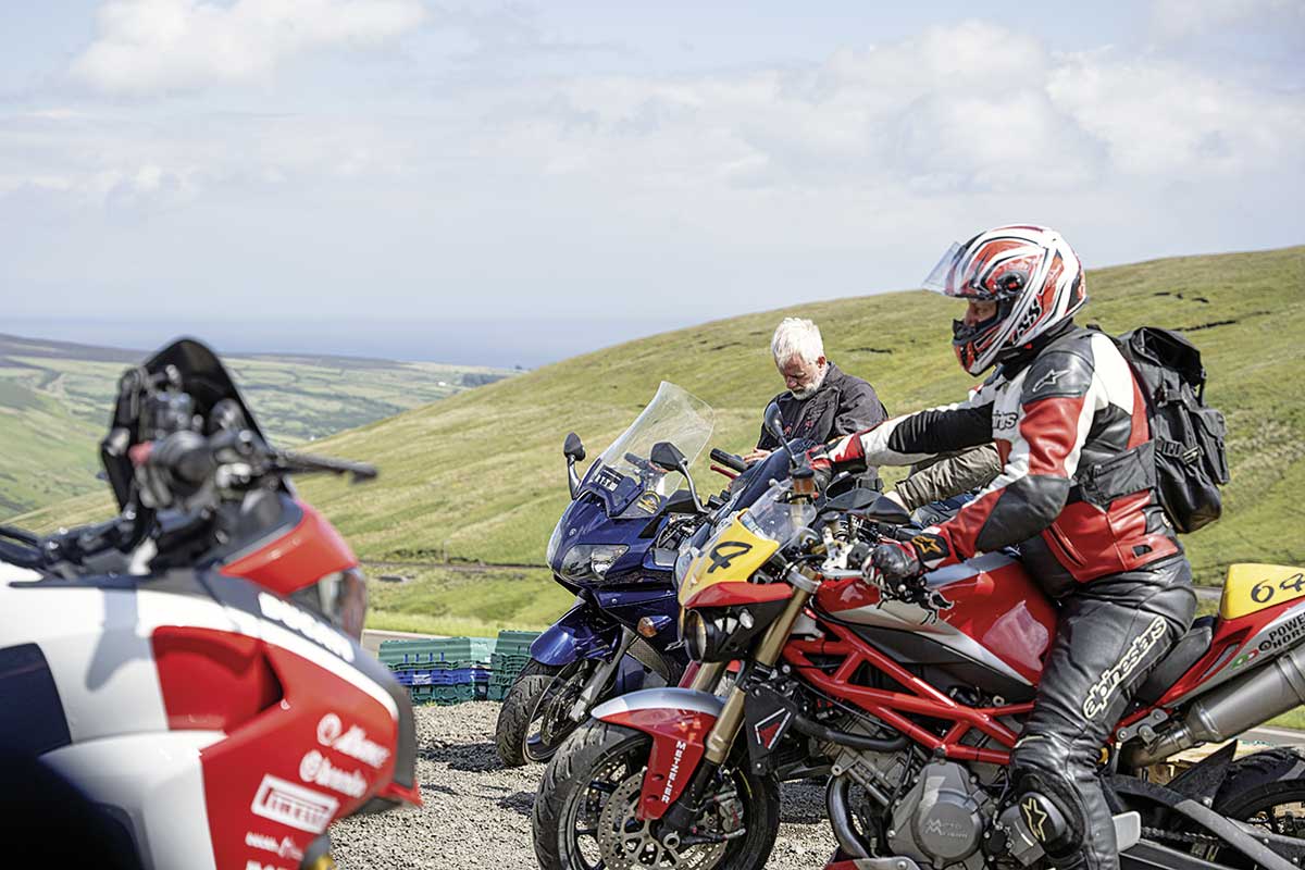 Offene Strecke zwischen den Rennen