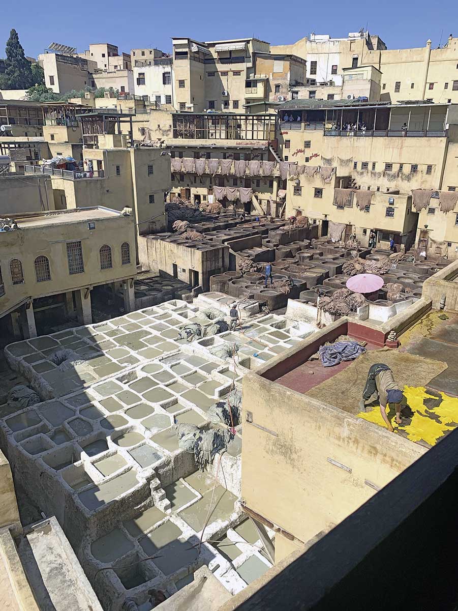 Färbereien in Fes