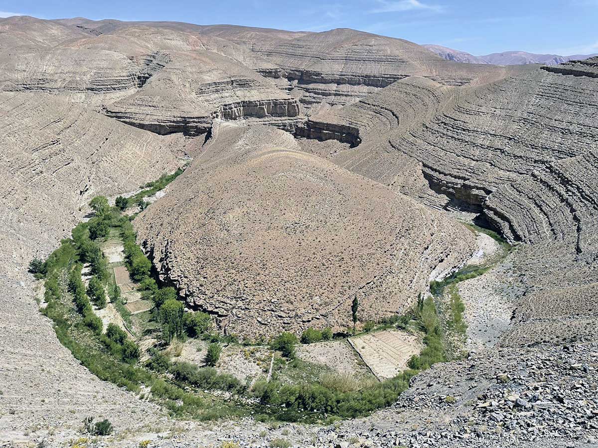 Der Dades Fluss hat sich tief in die Landschaft gegraben