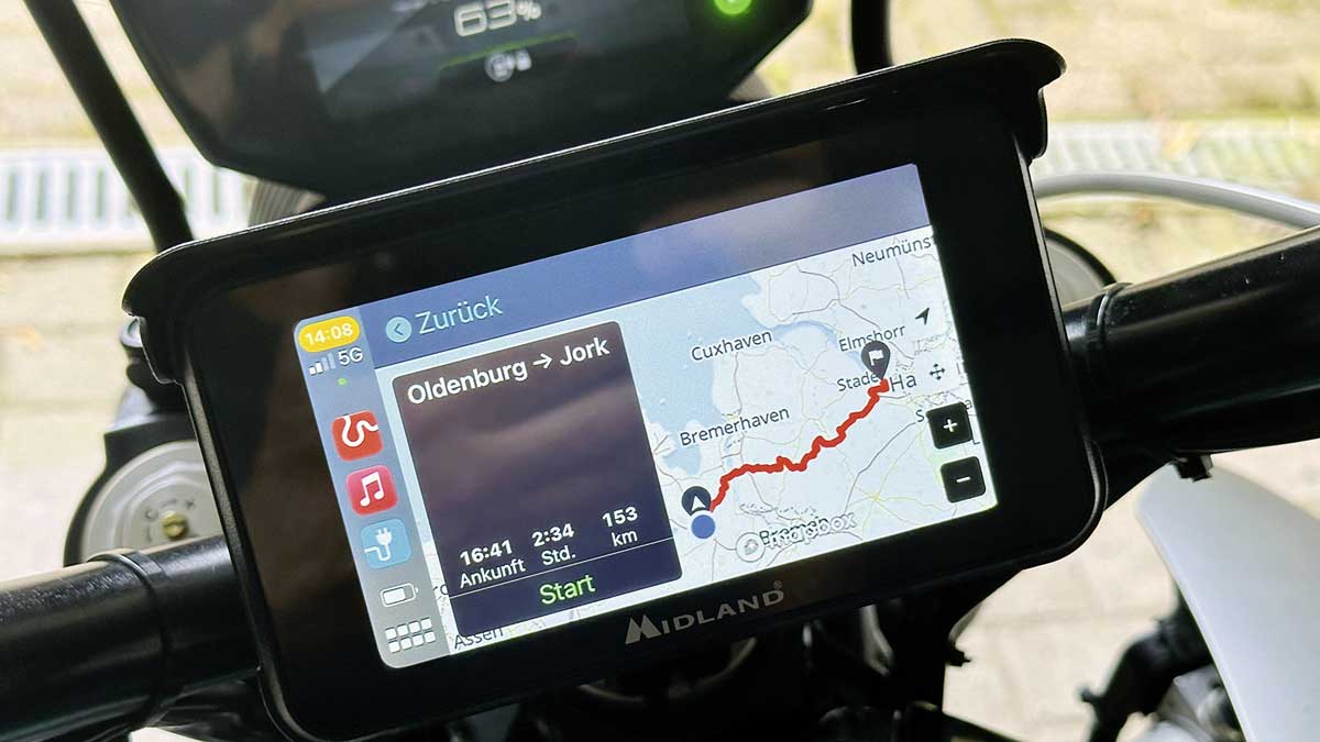 Der Touchscreen funktioniert auch mit Handschuhen