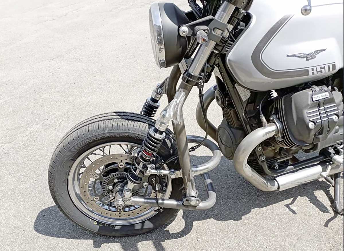 Anpassung der Vorderradschwinge