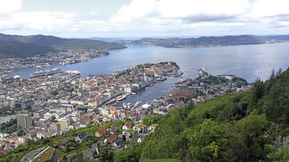 Toller Blick auf Bergen