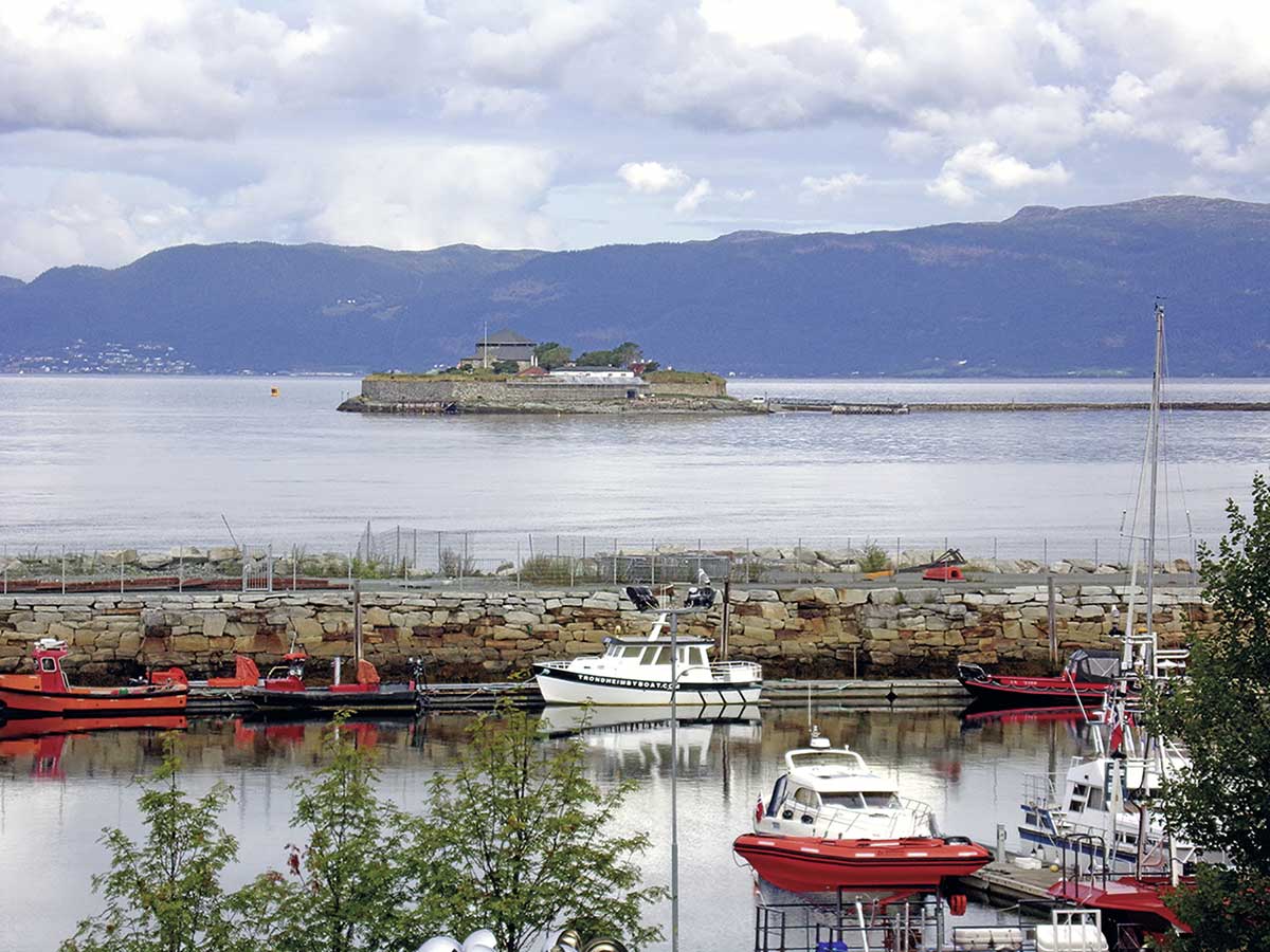 Die Batterie Munkholmen vor Trondheim