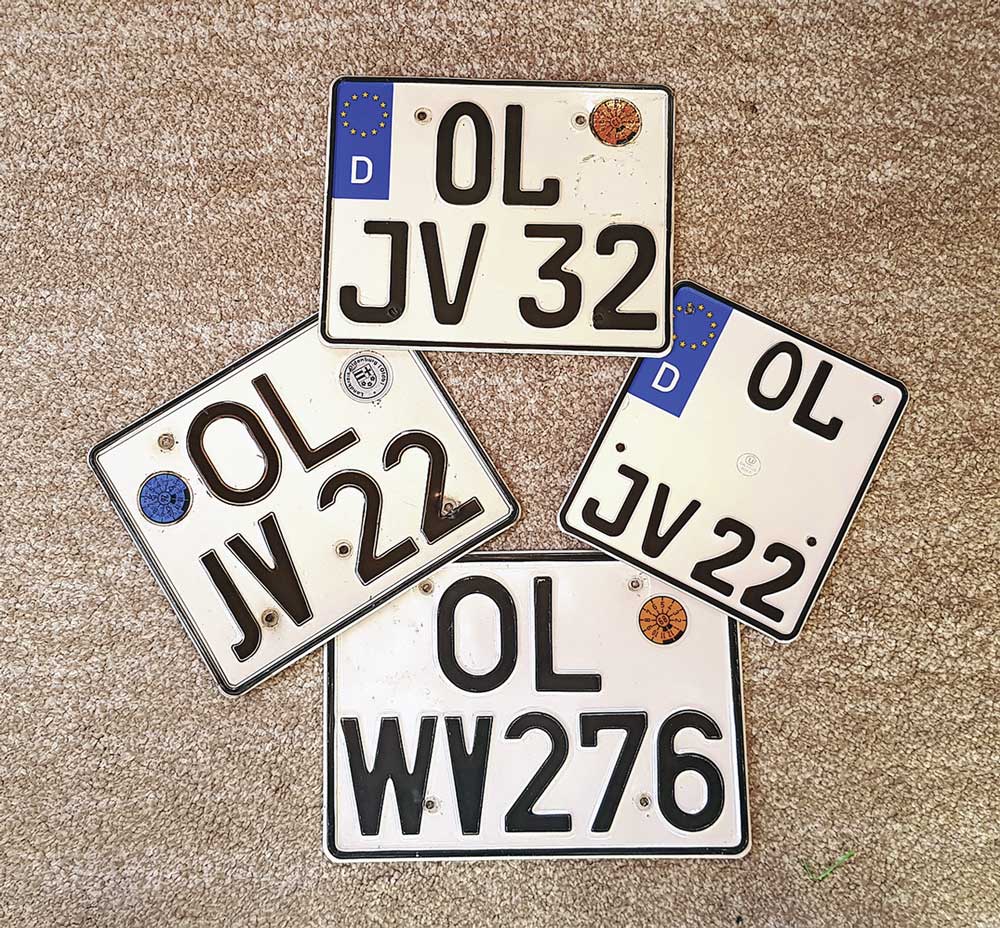 Vom Kuchenblech zum Kennzeichen