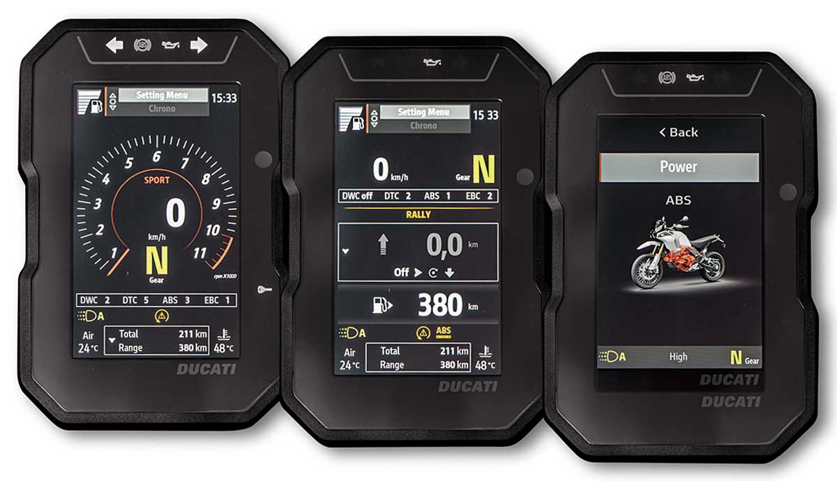 Das Hochkant-TFT bietet verschiedene Darstellungen