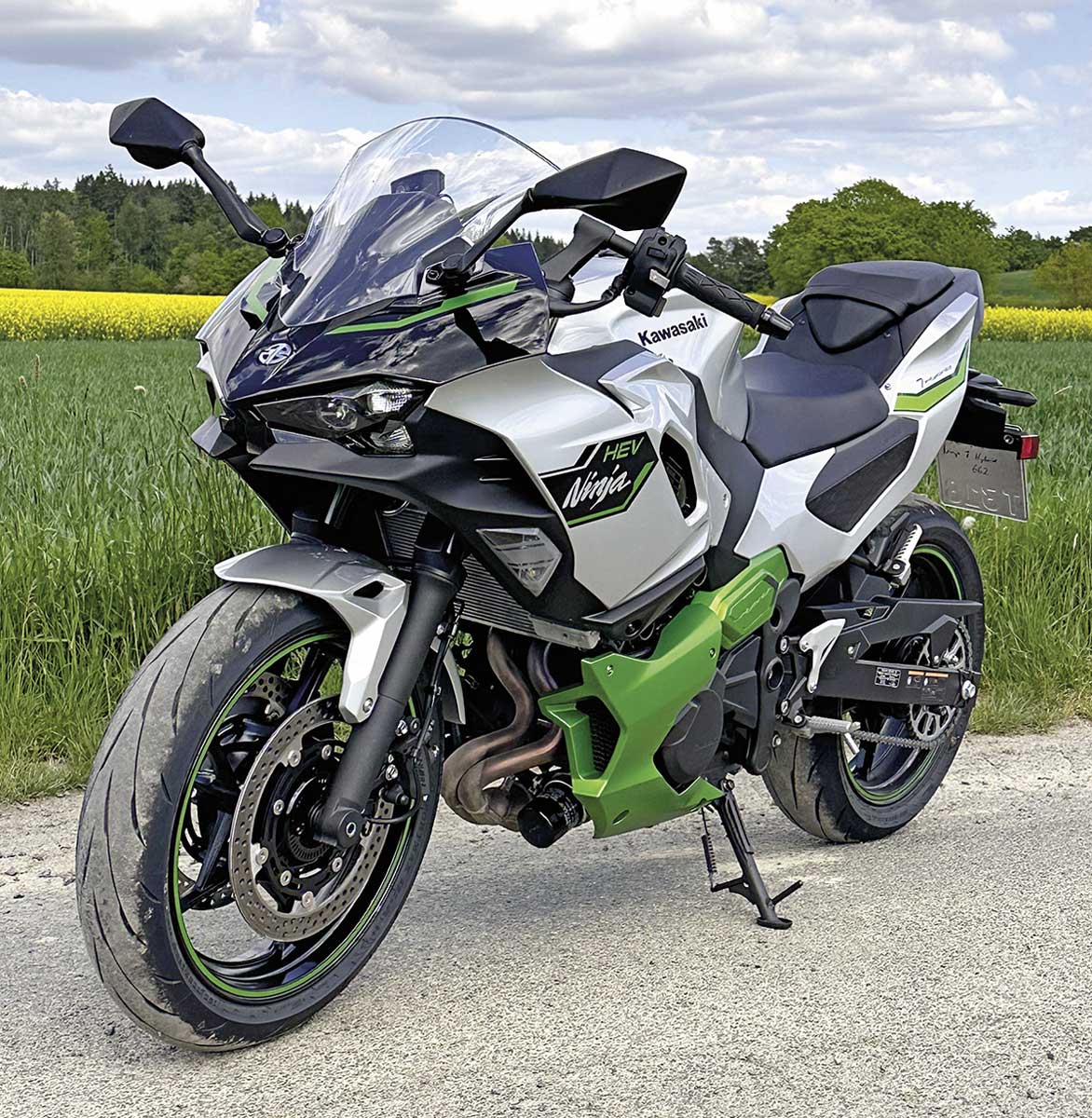 Kawasaki-typisches, sportliches Design