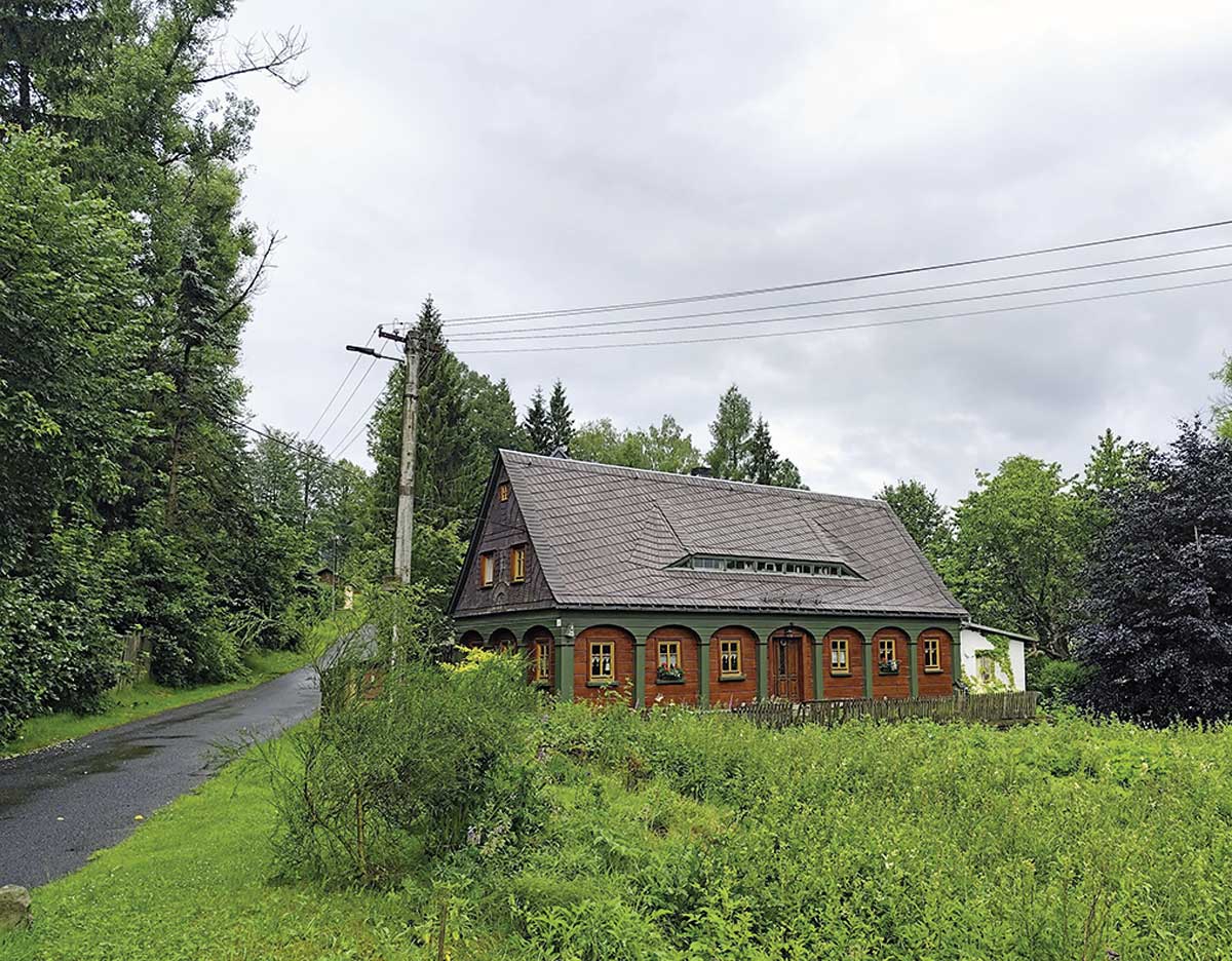 Ein sogenanntes "Umgebindehaus"