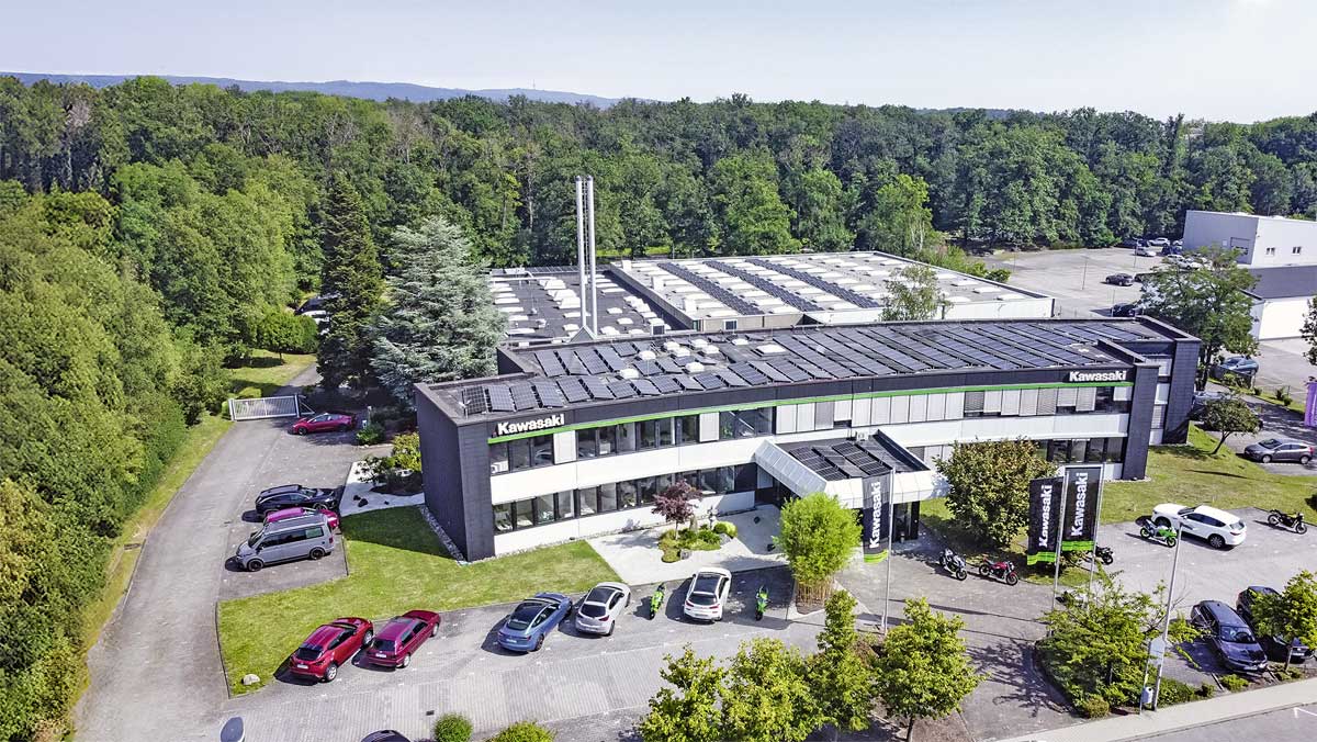 Ein weiser Kauf, der Kawasaki-Firmensitz in Deutschland