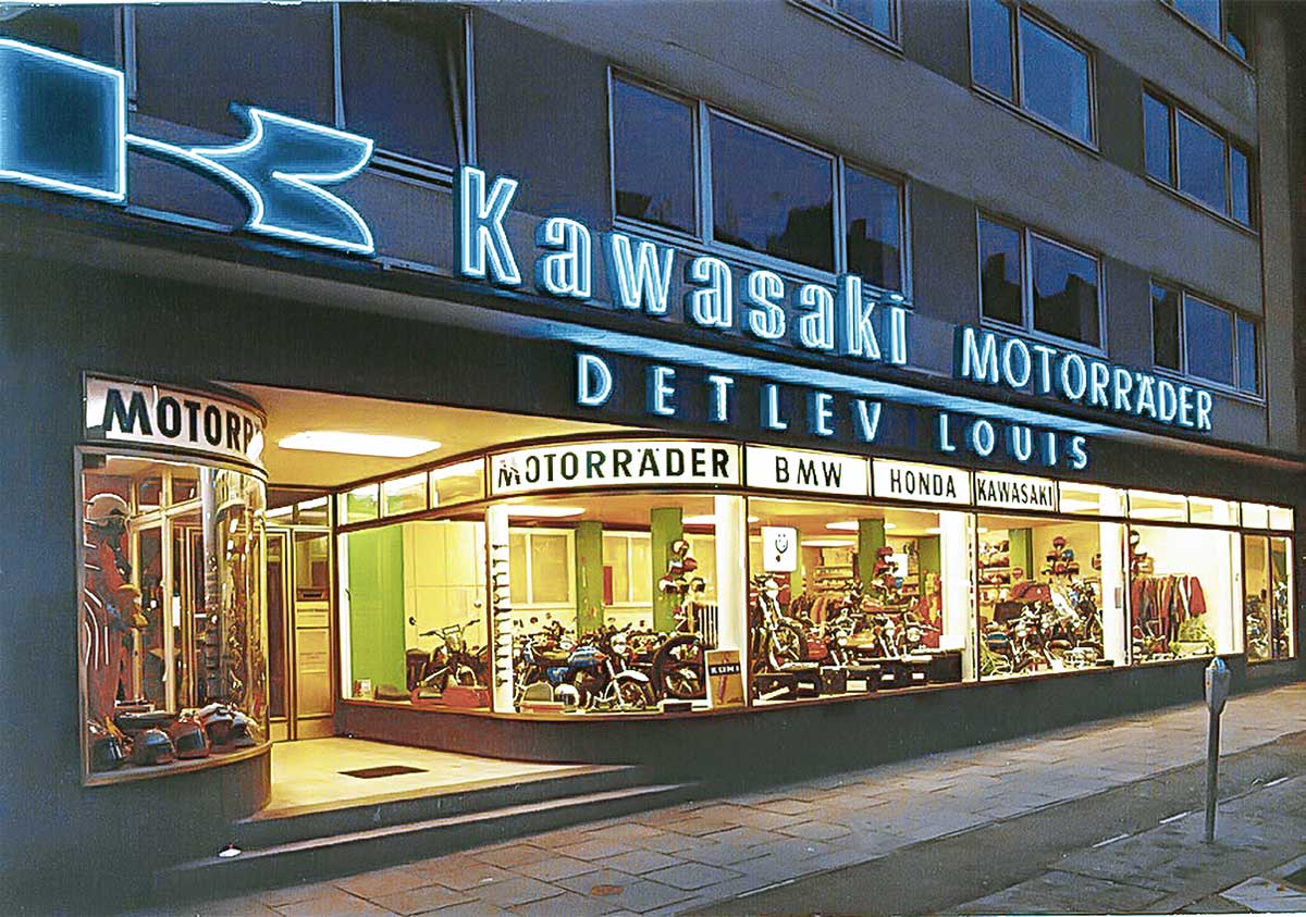 Offizieller Deutschland-Start: Kawasaki bei Detlev Louis in Hamburg